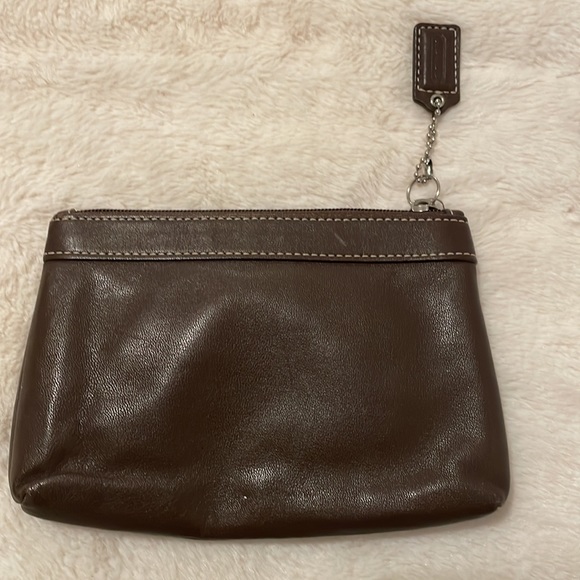 Coach Brown Gathered Wristlet - Picture 3 of 8